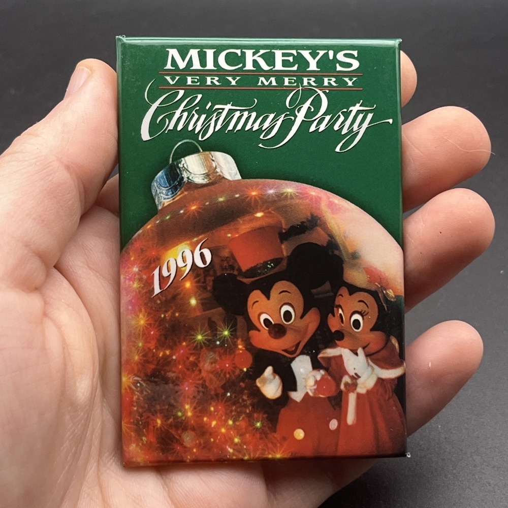 Mickey's Very Merry Christmas Party 1996 Minnie Mouse Ornament Disney Lapel Pin‎